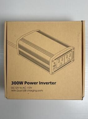 ALLWEI 300W Car Power Inverter DC 12V to 110V AC USB-C PD65W Dual Outlet